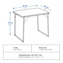 Quechua FOLDING CAMPING TABLE – 2 TO 4 PEOPLE -Regatta Camp Store k4080b7028c9fd78111c4dd7a6ae13060